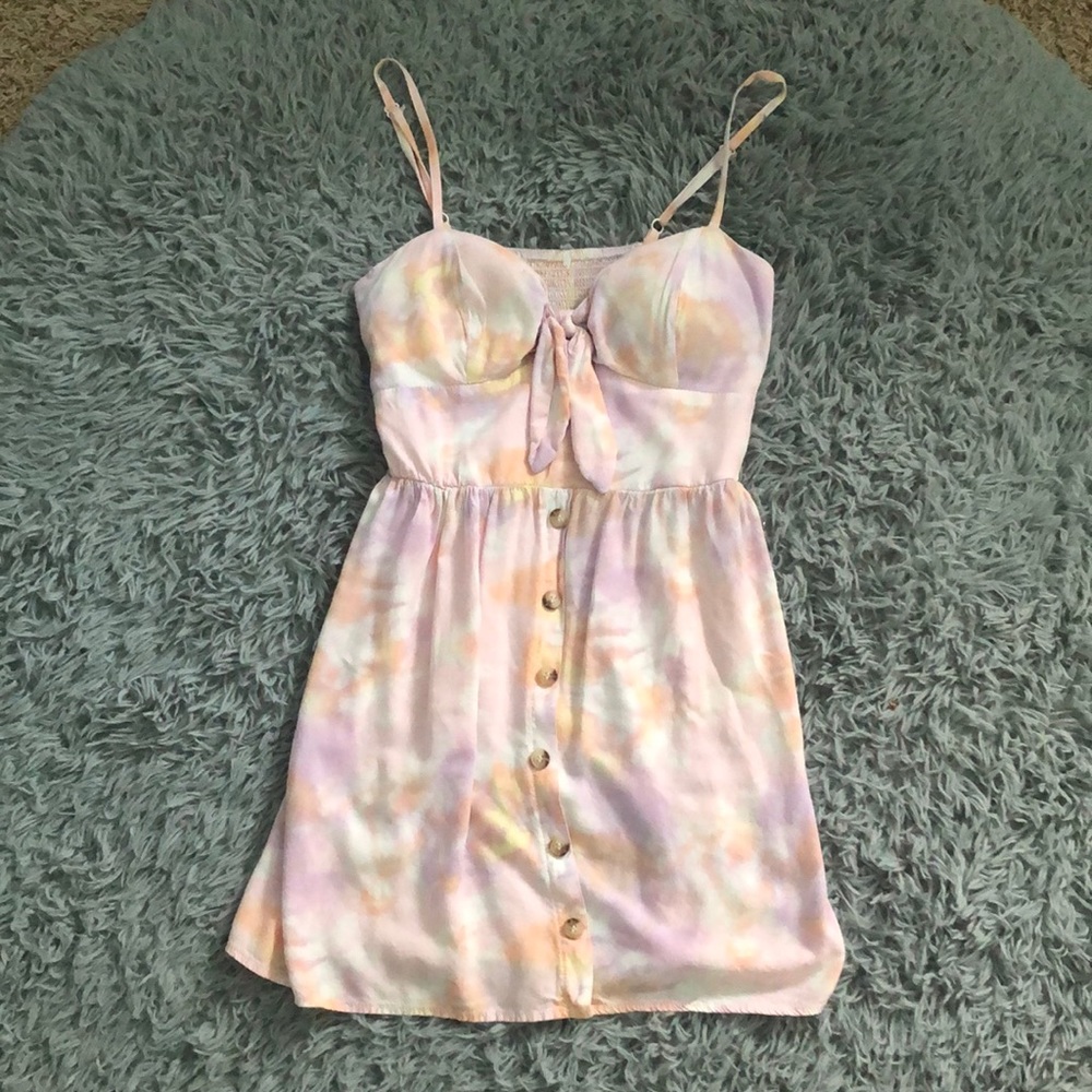 Super light and pretty multi colored dress, women’s small🩷🧡🫶🏻